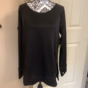 NWT Black Xersion sweatshirt style top.